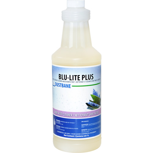 Nettoyant et d&eacute;sinfectant pour surfaces multiples Blu-Lite Plus, 1 L, Bouteille Maritime Industrial Rubber