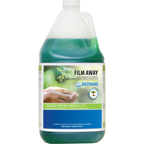 Film Away Neutral Detergent and Ice Melt Remover, Jug, 4 L Maritime Industrial Rubber