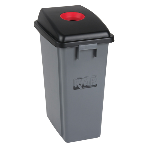 Bac &agrave; d&eacute;chets et de recyclage, Plastique, 16 gal. US Maritime Industrial Rubber