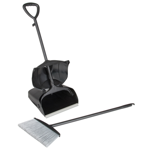 Lobby Dust Pan & Broom, Plastic Maritime Industrial Rubber