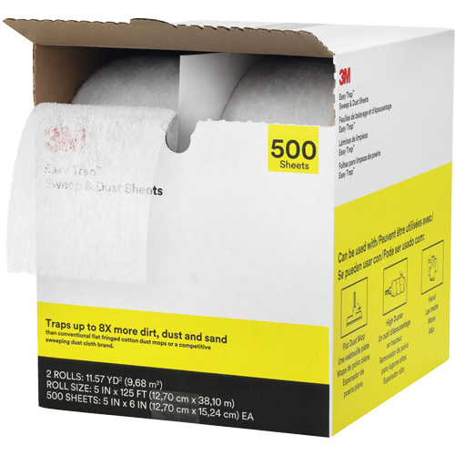 &eacute;poussi&eacute;reur Easy Trap, Microfibre, Blanc Maritime Industrial Rubber