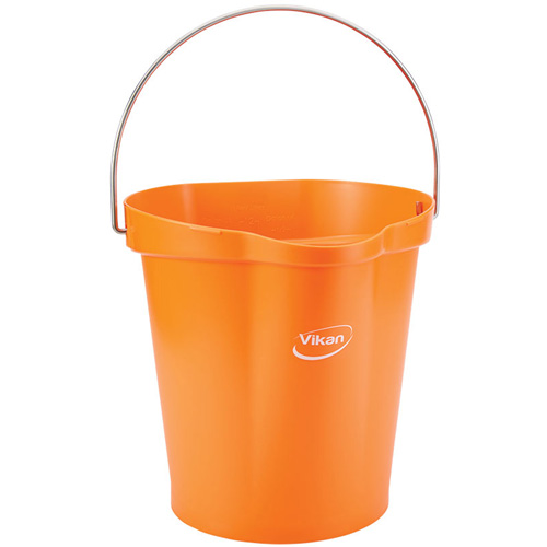 Food Hygiene Bucket, Tangerine, 3 US gal. Maritime Industrial Rubber