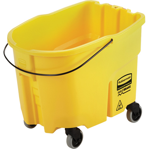 Seau pour vadrouille Wavebrake, Capacit&eacute; de 8.75 gal. US (35 pintes), Jaune Maritime Industrial Rubber