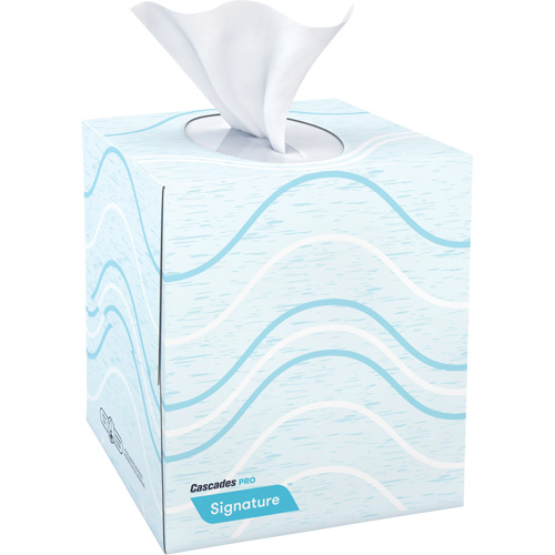 Papier-mouchoir Pro Signature, 2 pli, 8" lo x 8" la, 90 feuilles/boîte Maritime Industrial Rubber