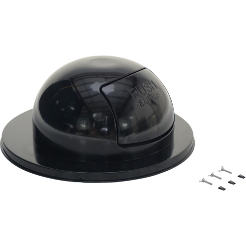 Drum Waste Disposal Top, Dome Lid, Metal, Fits Container Size: 23-1/2" Dia. Maritime Industrial Rubber