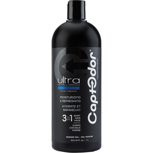 Gel douche 3 en 1, 1000 ml, Ultra fraîcheur, Bouteille Maritime Industrial Rubber