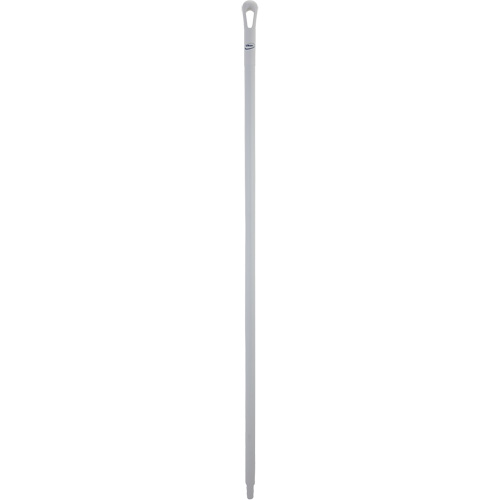 Ultra Hygiene Handle, Broom/Scraper/Squeegee, White, Ergonomic, 59" L Maritime Industrial Rubber