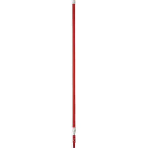 Deck Scrub Handle, Brush/Pad Holder, Red, Telescopic, 62"-113" L Maritime Industrial Rubber