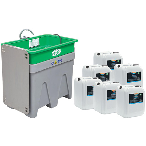 BIO-CIRCLE Maxi Parts Washer Start-Up Package, Plastic Maritime Industrial Rubber