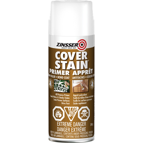 Cover Stain&reg; Oil-Base Primer Sealer, Aerosol Can, White Maritime Industrial Rubber