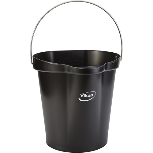Seau pour l'hygi&egrave;ne des aliments, Noir, 3 gal. US Maritime Industrial Rubber