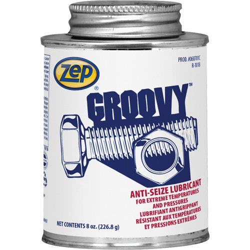 Groovy Lubricant & Anti-Seize, 8 oz., Brush Top Can, 2100°F (1100°C) Max. Temp Maritime Industrial Rubber