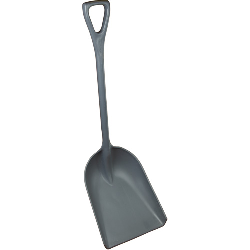 Pelle regranul&eacute;e monopi&egrave;ce, Plastique, Lame Polypropyl&egrave;ne, Manche en Prise en D, Longueur 25" Maritime Industrial Rubber