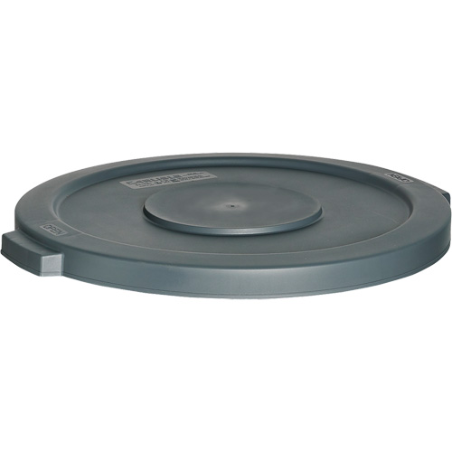 Couvercle pour contenant &agrave; d&eacute;chets, Couvercle plat, Plastique, Convient aux contenants 24" dia. Maritime Industrial Rubber