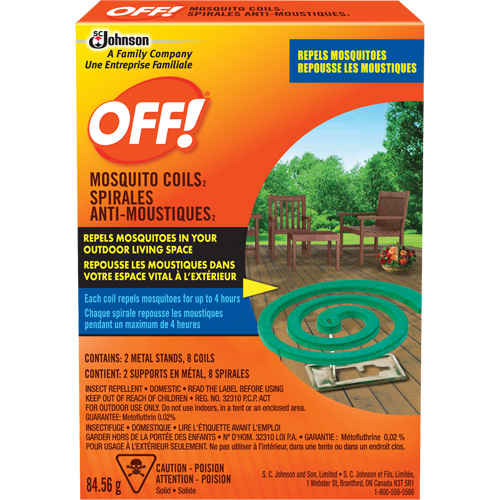 Spirales antimoustiques Off!, Sans DEET, Spirale,  Maritime Industrial Rubber