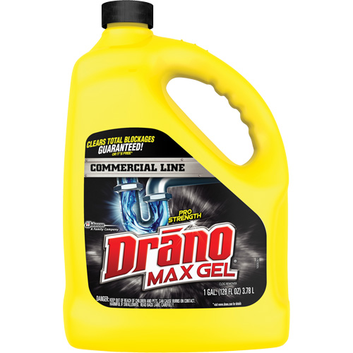 Drano&reg; Max Gel Clog Remover Drain Cleaner Maritime Industrial Rubber