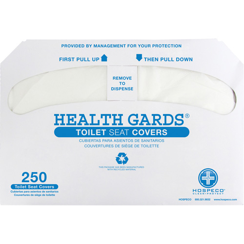 Health Gards&reg; Half-Fold Toilet Seat Covers Maritime Industrial Rubber