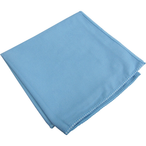 Specialty Glass & Mirror Suede Cloths, Microfibre, Blue Maritime Industrial Rubber