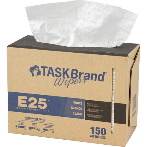 Essuie-tout &eacute;conomique &agrave; renfort tiss&eacute; TaskBrand E25, Tout usage, 16-3/4" lo x 9-3/4" la Maritime Industrial Rubber