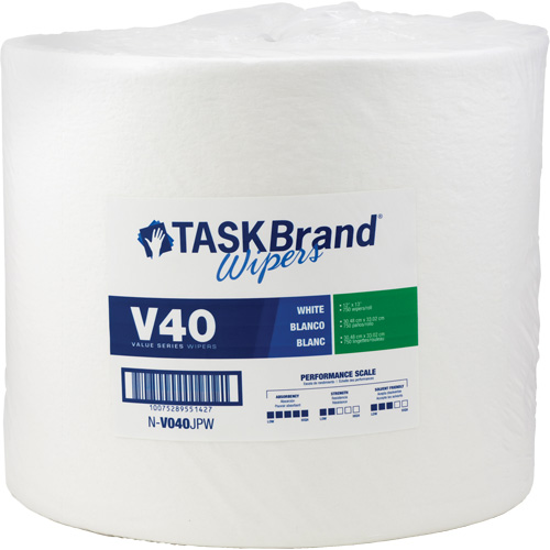 Essuie-tout de s&eacute;rie de qualit&eacute; V40 TaskBrand, Tout usage, 13" lo x 12" la Maritime Industrial Rubber