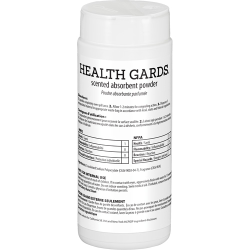 Health Gards&reg; Scented Absorbent Powder, 16 oz., Can Maritime Industrial Rubber