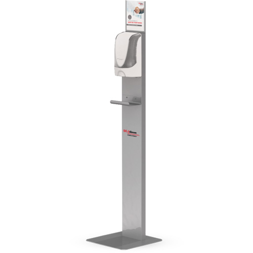 Touch-Free Hand Sanitizer Dispenser Floor Stand Maritime Industrial Rubber