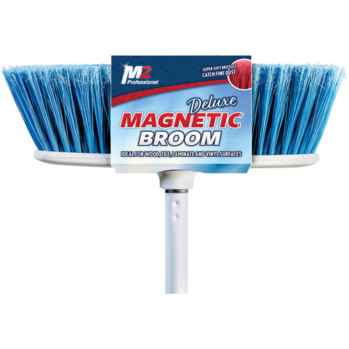 Flat Magnetic Indoor Broom with Handle, 48" Long Maritime Industrial Rubber