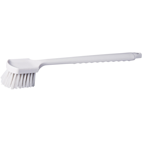Brosse &agrave; chaudron &agrave; manche long, 20" l, Soies Polypropyl&egrave;ne, Blanc Maritime Industrial Rubber
