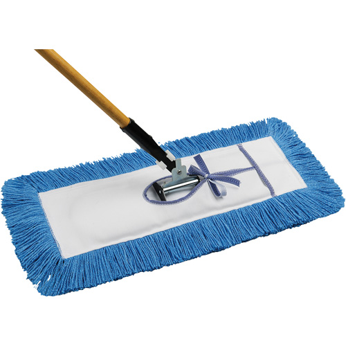 Static-H Dust Mop with Handle, Tie-On Style, Nylon, 24" L x 5" W Maritime Industrial Rubber