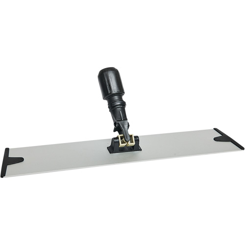Support de vadrouille &agrave; &eacute;pousseter en microfibres &agrave; boucles et crochets, 18", Aluminium Maritime Industrial Rubber