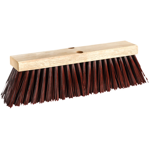 Barn & Street Push Broom, 16", X-Coarse, Polypropylene Bristles Maritime Industrial Rubber
