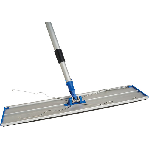 Static Attack Dust Mop Frame & Telescopic Handle, 24", Aluminum Maritime Industrial Rubber