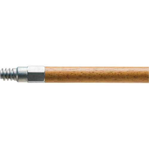 Handle with Metal Tip, Wood, ACME Threaded Tip, 15/16" Diameter, 54" Length Maritime Industrial Rubber