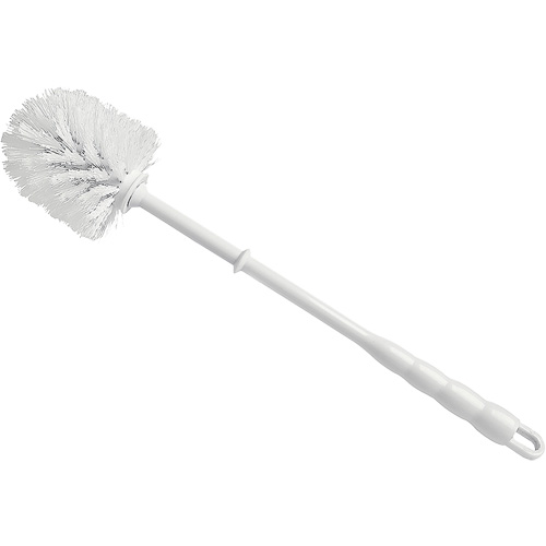 Bowl Brush, 15-1/2" L, Polypropylene Bristles, Red/White Maritime Industrial Rubber