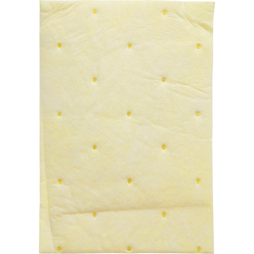 High Capacity Chemical Sorbent Pad, Hazmat, 14.5" x 9.25", 26.3 gal Absorbancy Maritime Industrial Rubber