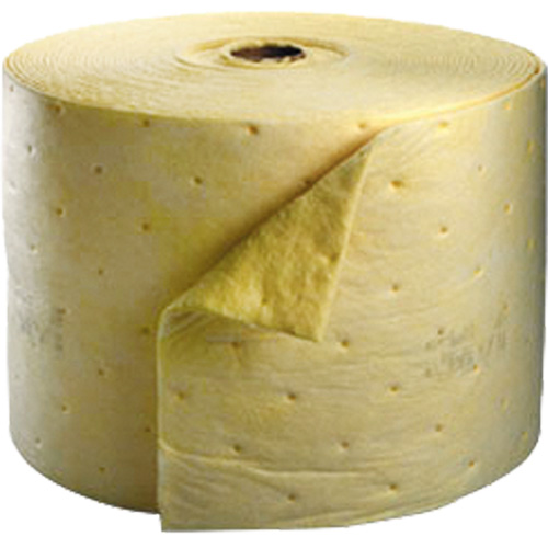Chemical Sorbent Roll, Heavyweight, 150' L x 15.25" W, 35.9 gal Absorbancy Maritime Industrial Rubber