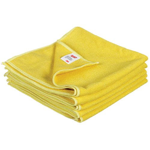 Scotch-Brite High Performance Cleaning Cloth, Microfibre, Yellow Maritime Industrial Rubber