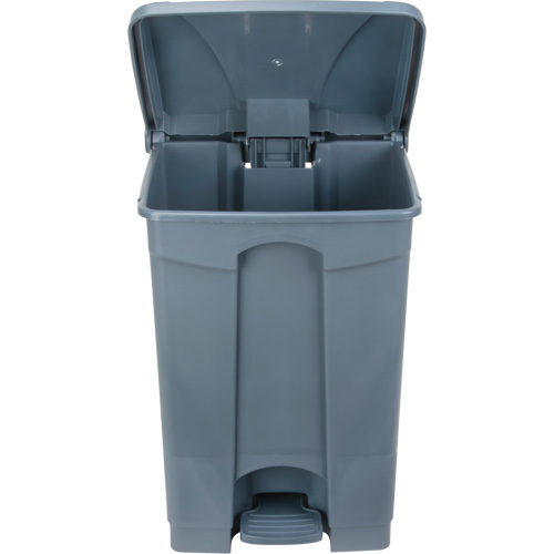 Poubelle &agrave; p&eacute;dale, Plastique, Capacit&eacute; 12 gal. US Maritime Industrial Rubber
