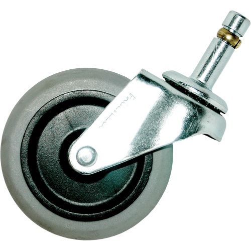 Roulette &agrave; tige pivotante de rechange pour socle roulant Maritime Industrial Rubber