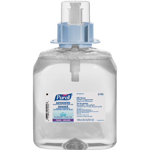 D&eacute;sinfectant pour les mains FMX-12 avanc&eacute;e et certifi&eacute;e &eacute;cologique, 1,2 L, Cartouche de recharge, 70 % alcool Maritime Industrial Rubber