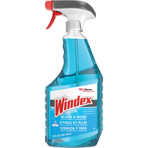 Nettoyant pour verre Windex avec Ammonia-D, 32 oz liq., Bouteille &agrave; g&acirc;chette Maritime Industrial Rubber