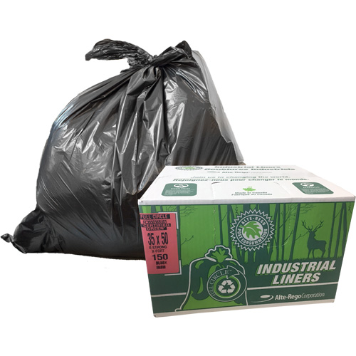 Sacs &agrave; d&eacute;chets EcoLogo, T-Fort, 48" la x 60" lo, Transparent, Capacit&eacute; 246,05 L (65 gal.) Maritime Industrial Rubber