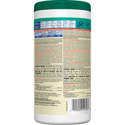 Disinfecting Wipes, 75 Count Maritime Industrial Rubber