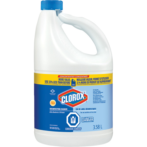 Disinfecting Liquid Bleach, 3.5 L, Jug Maritime Industrial Rubber