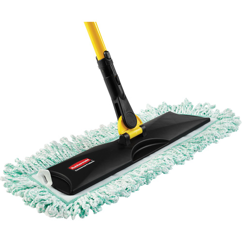 Hygen Fringed Dust Pad, Hook and Loop Style, Microfibre, 40" L x 9" W Maritime Industrial Rubber