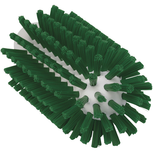 2.5" Brush, Stiff Bristles, 5-3/5" Long, Green Maritime Industrial Rubber