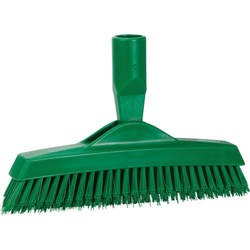 Grout Brush, Stiff Bristles, 9-1/4" Long, Green Maritime Industrial Rubber