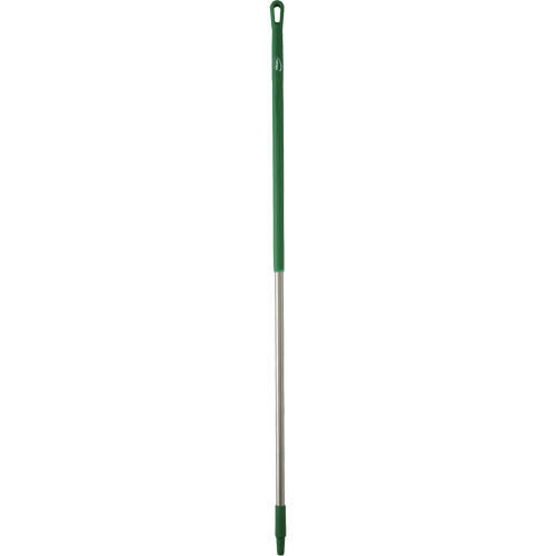 Handle, Broom/Brush/Pad Holder/Scraper/Squeegee, Green, Ergonomic, 59" L Maritime Industrial Rubber