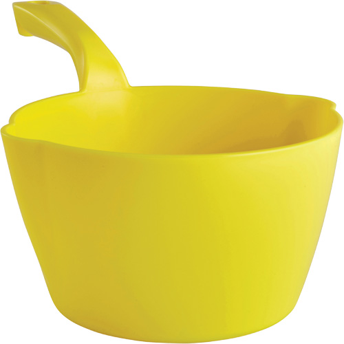 Pelle &agrave; main ronde, Plastique, Jaune, 64 oz Maritime Industrial Rubber
