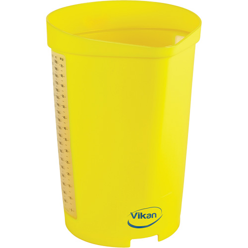 Measuring Jug, Plastic, Yellow, 65 oz. Maritime Industrial Rubber